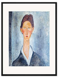 Gerahmter Kunstdruck Portrait eines Schülers