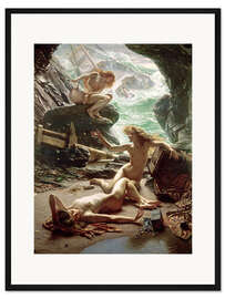 Gerahmter Kunstdruck Die Höhle des Sturms, Nymphen