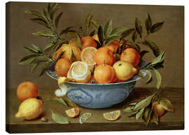 Leinwandbild  Stilleben mit Orangen und Zitronen - Jacob van Hulsdonck