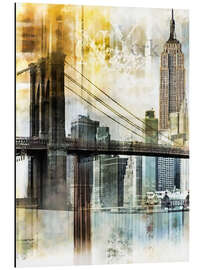 Magnettafel New Yorker Skyline, abstrakt II