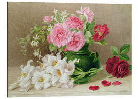 Magnettafel Rosen und Lilien