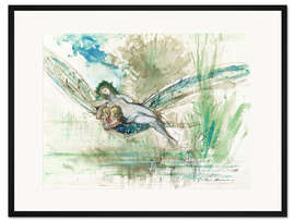 Gerahmter Kunstdruck Libelle