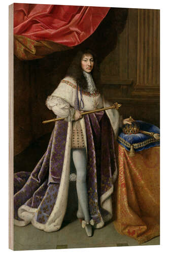 Wood print Louis XIV