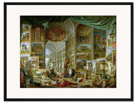 Gerahmter Kunstdruck Galerie der Ansichten des antiken Rom