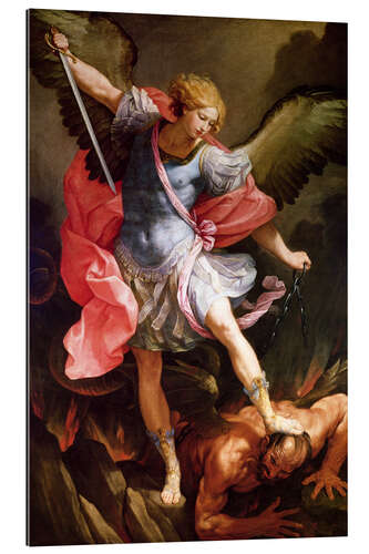 Gallery print The archangel Michael defeating Satan