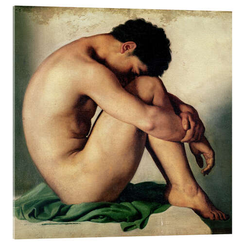 Akrylglastavla Study of a Nude Young Man