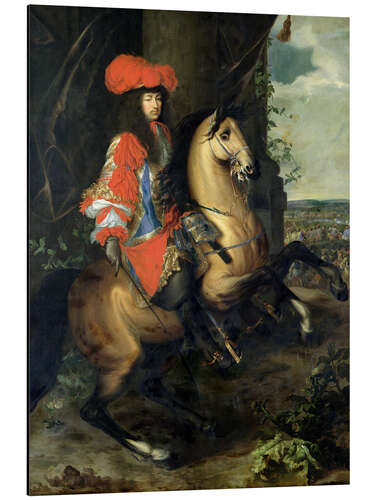 Quadro em alumínio Equestrian Portrait of Louis XIV