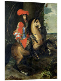 Foam board print Equestrian Portrait of Louis XIV