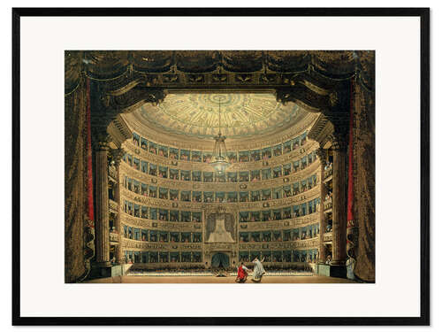 Impresión de arte enmarcada La Scala