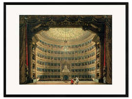 Impression artistique encadrée La Scala