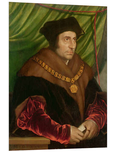 Foam board print Portrait of Sir Thomas More