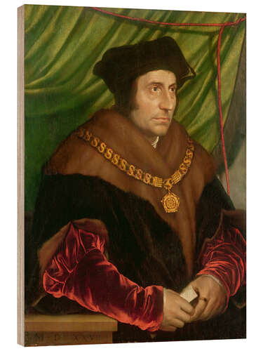 Tableau en bois Portrait de Sir Thomas More