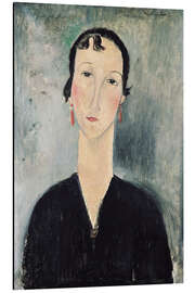 Magnettafel Frau mit Ohrringen