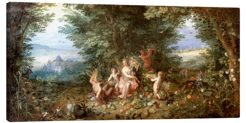 Lærredsbillede Allegory of the Earth
