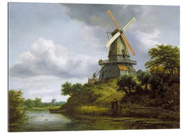 Gallery print Windmill on a river