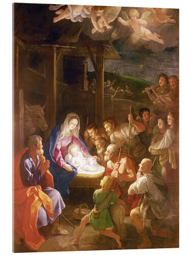 Akrylglastavla The Adoration of the Shepherds