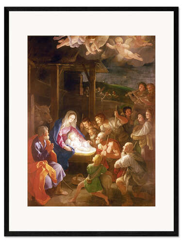 Gerahmter Kunstdruck The Adoration of the Shepherds