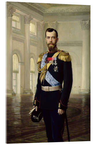 Acrylic print Emperor Nicholas II