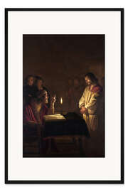 Gerahmter Kunstdruck Christus vor dem Hohepriester