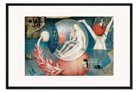 Gerahmter Kunstdruck Der Garten der Lüste - Menschheit vor der Sintflut (Detail)