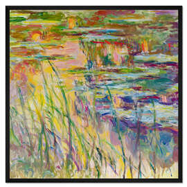 Gerahmter Kunstdruck Reflexionen auf dem Wasser