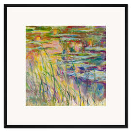 Gerahmter Kunstdruck Reflexionen auf dem Wasser