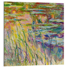 Magnettafel Reflexionen auf dem Wasser