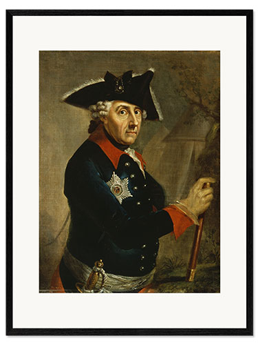 Impresión de arte enmarcada Frederick the Great of Prussia