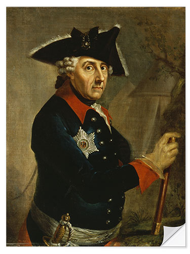 Wandsticker Friedrich der Große von Preußen