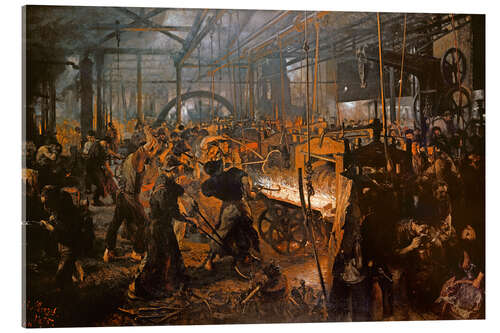 Akrylbilde The Iron-Rolling Mill