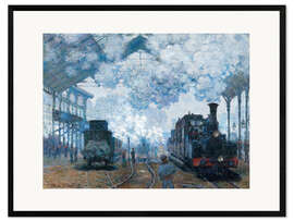 Framed art print The Station, St-Lazare