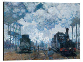 Magnettafel Bahnhof Saint Lazare in Paris, Ankunft eines Zuges