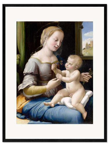 Framed art print Madonna and child