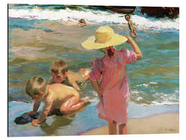 Magnettafel Kinder am Meeresufer