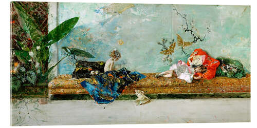 Akrylbillede The Painter's Children in the Japanese Salon