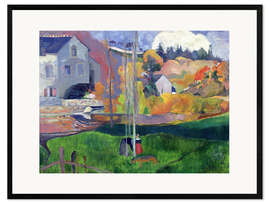 Impression artistique encadrée Paysage de Bretagne, Le moulin David