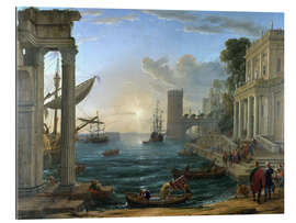 Gallery print Seaport with the Embarkation of the Queen of Sheba