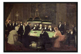 Gerahmter Kunstdruck Die Spielhalle im Casino 