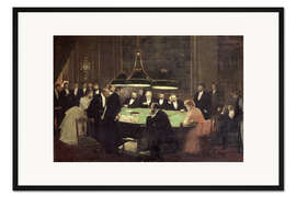 Gerahmter Kunstdruck Die Spielhalle im Casino 