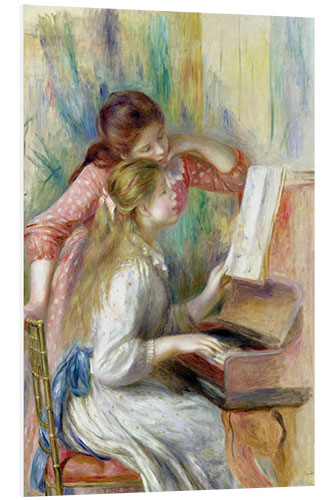 Foam board print Girls at the Piano