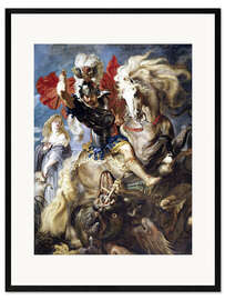 Framed art print Saint George and the Dragon