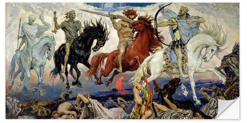 Selvklebende plakat The Four Horsemen of the Apocalypse