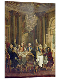 Foam board print Dinner Table at Sanssouci