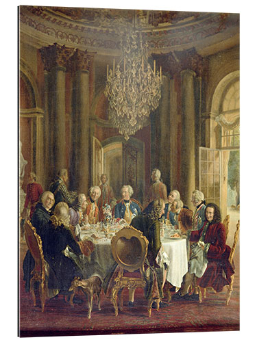 Tableau en plexi-alu Dinner Table at Sanssouci