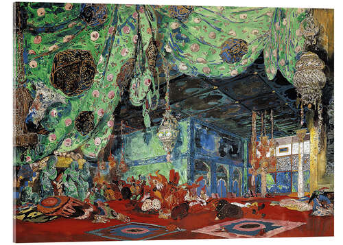 Quadro em acrílico Design de palco para 'Scheherazade' por Rimsky-Korsakov