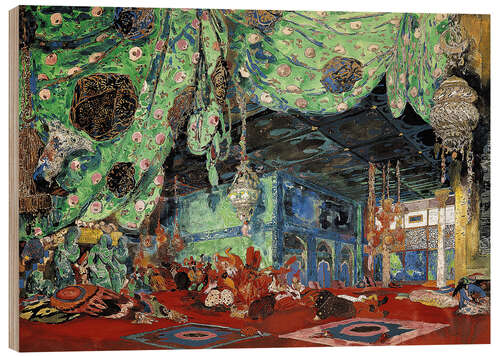 Wood print Stage design for 'Scheherazade' by Rimsky-Korsakov