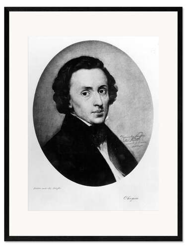 Impression artistique encadrée Frédéric Chopin