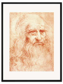 Gerahmter Kunstdruck Selbstbildnis