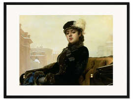 Gerahmter Kunstdruck Porträt einer Unbekannten 