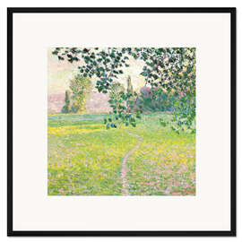 Gerahmter Kunstdruck Morgendliche Landschaft